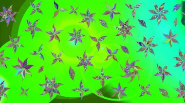 Suluboya, elle çizilmiş. Eskiz arkaplan modeli. Raster hisseleri. Yeşilde çiçekler.