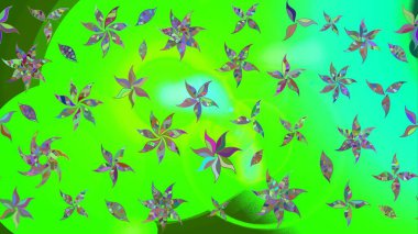 Üzerinde gelincikler ve vadi zambakları olan renkli çiçek desenli nakış deseni. Tekstil tasarımı için yeşil renkli geleneksel halk çiçekleri buketi.