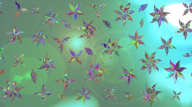 Çiçekler suluboya eskiz deseni. Raster Stili kumaş deseni.