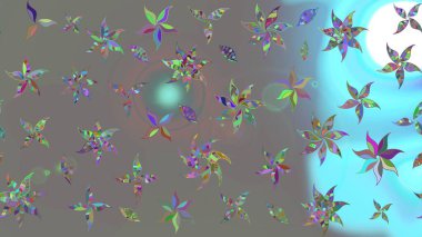 Güzel suluboya yaz çiçekleri deseni..