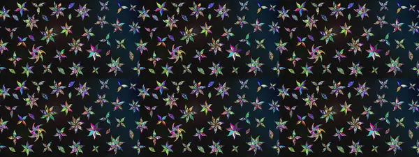 Gri renkli çiçekler. Çiçek süslemeli çizim deseni. Raster illüstrasyonu.