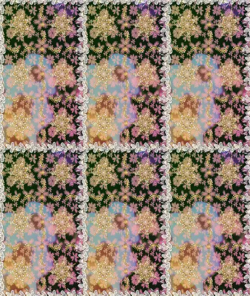 Klasik klasik klasik arka plan. Klasik Raster Gri ve Altın desenli çizim. Geleneksel oryantasyon süsü.