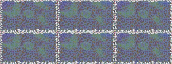 Dekoratif el çizimi kelebekler. Güzel bir kumaş tasarımı. Raster illüstrasyonu. Mavi renkte resim.