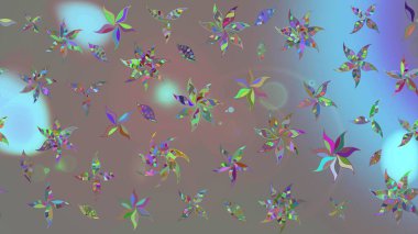 Yaz çiçekleri teması. Klasik çiçekler. El çizimi, soyut ve süslü elementler. Gri renkler. Suluboya resim taklit Raster illüstrasyonu.