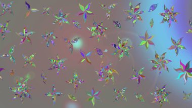 Tekrar eden çiçek arkaplanı, zarif gri çiçek duvar kağıdı. Gri renkler üzerine çiçek desenli çizimler, el yapımı papatyalar, papatyalar..