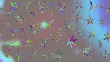 Gri çiçekli eskiz deseni, suluboya çiçek deseni, sevimli çiçek, duvar kağıdı, kart ya da kumaş için fayanslı. Raster - stok.