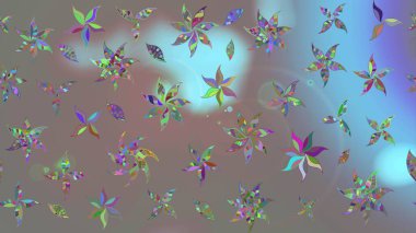 Raster Güzel kumaş deseni. Raster suluboya deseni, narin çiçekler, gri çiçekler, tebrik kartı şablonu..