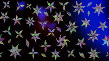 Raster Moda kumaş deseni. Çizgi çizimi kalıbı. Şirin çiçekler..