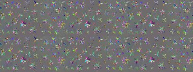 Üst manzara, yumuşak gri renk tarzı. Sevgililer günü ve tebrik kartı konsepti için şık bir davetiye. Manzaralı çiçek deseni. Çiçek kompozisyonu, el boyası, hassas şablon..