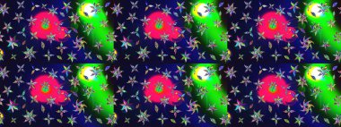 Raster deseni. Çiçekli çiçek deseni, suluboya. Küçük çiçekte güzel bir çiçek deseni..