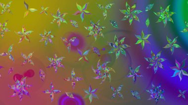 Süslü kumaş deseni. Çiçekli çiçek deseni, suluboya. Raster deseni.