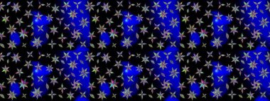 Tropik çiçekler. Siyah renkli çiçekler. Gömlek çizimi Arkaplan Deseni.