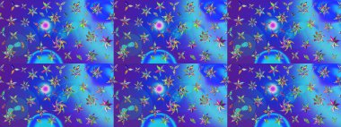 Eski usul küçük çiçekli şirin bir eskiz deseni. Raster illüstrasyonu. Moda arka planında parlak buketler. Kumaş, duvar kâğıdı ve kağıda yazdırmak için gelişen arkaplan.