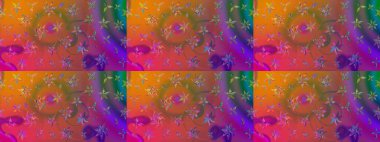 Güzel kumaş deseni. Bahar çiçekleriyle güzel bir çiçek deseni çizmişsin. Raster illüstrasyonu.