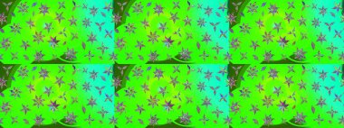 Çiçekli el çizimi çizimi deseni. Modern gelişim yeşil raster arka plan duvar kâğıdı illüstrasyon klasik çizgili iz sürme desenli çiçekler, çiçekli süsler.