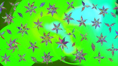 Küçük çiçekte güzel bir desen. Motley illüstrasyonu. Küçük renkli çiçekler. Moda baskıları için zarif bir şablon. Çiçekli yaz çiçekleri. Çizim.