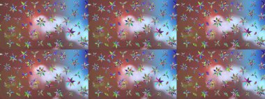 Kahverengi renkli çiçekler. Düz Çiçek Elementleri Tasarımı. Sketch Colour Spring Theme eskiz kalıbı. Sevimli çiçek raster deseni.