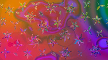 Suluboya etkisi. Botanik çizim kalıbı. Raster deseni. Organik elementler.