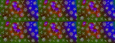 Moda baskısı. Çiçeğin suluboya çizimlerinin mükemmel deseni. Dekorasyon ve tasarım için güzel bir desen. Suluboya desenli çiçek deseni. Ayarlanmış.