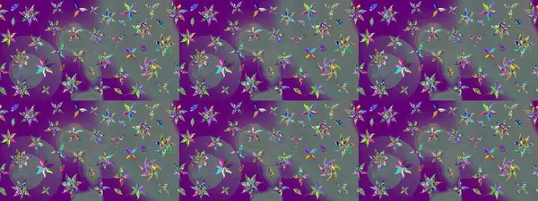 Tomurcukları çiçek olan sevimli bir çiçek deseni. Eskiz geçmişi. Raster illüstrasyonu. Eski usul. Raster. Kumaş, tekstil ve duvar kağıdı baskısı için..