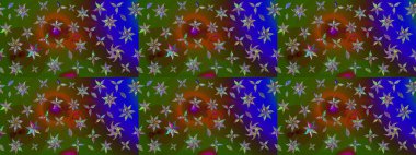 Çiçek arkaplanlı soyut zarafet eskiz deseni. Raster Güzel kumaş deseni.