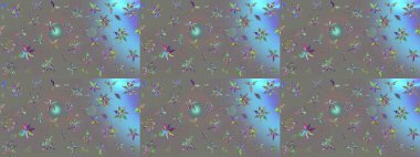 Raster illüstrasyonundaki çiçek desenli çizim. Renkli Bahar Teması eskiz kalıbı. Düz Çiçek Elementleri Tasarımı. Süslü kumaş deseni.