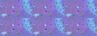 Tekstil, duvar kâğıdı, kapaklar, yüzey, baskı, hediye paketi, hatıra defteri, dekupaj. Küçük yabani çiçeklerdeki halk modelini çiz. Taşralı şıklığı. Liberty style millefleurs.