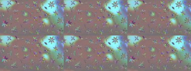 Gri renklerde bahar çiçekleri. Çiçekli karalama şeklinde Raster çiçek deseni. Raster illüstrasyonu.