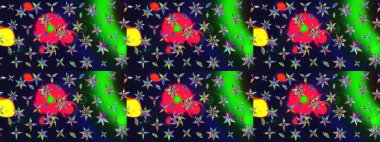 Düz Çiçek Elementleri Tasarımı. Çiçekli çizim şekli. Renkli Bahar Teması eskiz kalıbı. Gri renkli çiçekler.