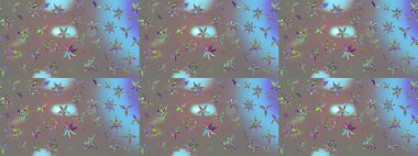 Küçük renkli çiçekler. Küçük çiçekte güzel bir desen. Motley illüstrasyonu. Çiçekli bahar çiçekleri. Moda baskıları için zarif bir şablon. Çizim.