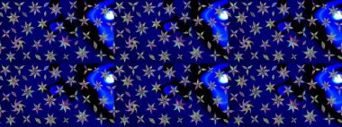 Millefleur 'lar. Tekstil, kumaş, kapaklar, duvar kağıtları, baskı, naylon, koleksiyon defteri, örgü, dekupaj için güzel bir eskiz. Küçük mavi çiçekli oldukça eski bir besin torbası deseni..