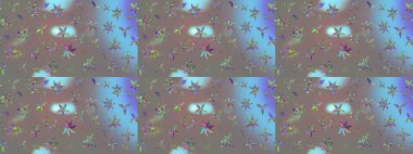 Küçük renkli çiçekler. Küçük çiçekte güzel bir desen. Motley illüstrasyonu. Çiçekli bahar çiçekleri. Moda baskıları için zarif bir şablon. Çizim.