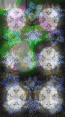 Kış arka plan. Noel kar taneleri ile arka plan. Raster Noel renkli arka plan ile sevimli kar tanesi. Raster illüstrasyon.