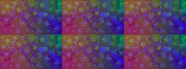 Düz Çiçek Elementleri Tasarımı. Raster Modaya uygun kumaş deseni. Renkli Bahar Teması eskiz kalıbı. Mor renkli şirin çiçek deseni.