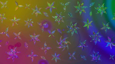 Gömlek, arka plan modelini çiz. Kahverengi renkli çiçekler. Tropik çiçekler.