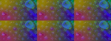 Raster çiçek desenli çiçek deseni, yapraklar, dekoratif elementler, sıçrama, lekeler, el çizimi kontur çizgileri ve Doodle çizim stili, grafik raster çizim çizimi.