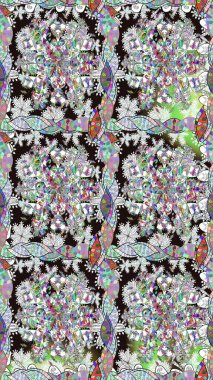 Renkli Yaz Temalı Kusursuz Arkaplan. Gri renkli çiçekler. Çiçekli kusursuz retro desen. Düz Çiçek Elementleri Tasarımı.