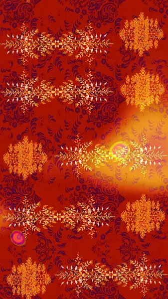 Nazik, narin çiçek arkaplanı. Çiçekli karalama şeklinde Raster çiçek deseni. Kırmızı, turuncu ve sarı renkte çiçekler.