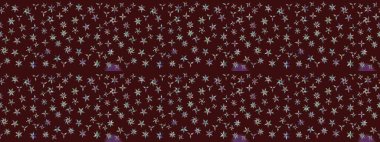 Çiçekli zambakların eskiz geçmişi. Parlak çiçekli kolaj çiçekleri kahverengi. Çiçek tasarımı için inanılmaz kolaj cennet tarzı..