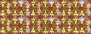 Raster illüstrasyonu. Sembol kışı, donmuş, Noel, yeni yıl tatili. Siluet kar tanesi tabelası izole edilmiş altın renkler. Grafiksel element dekorasyonu. Düz dizayn. Kar Tanesi mozaik simgesi.