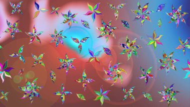 Kahverengi çiçekli eskiz deseni, suluboya çiçek deseni, sevimli çiçek, duvar kağıdı, kart veya kumaş için fayanslı. Raster - stok.