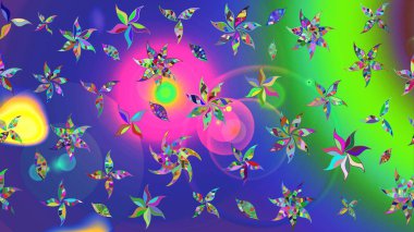 Şatafatlı bahar bahçesi dokusu. Flower eskiz arka planı. Raster illüstrasyonu. Çiçek deseni.