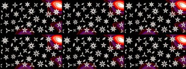 Raster stili kumaş deseni. Çiçekler suluboya çizim deseni.