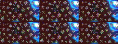 Hediye ambalaj kağıdı, tebrik kartları, posterler ve pankart tasarımı. Raster düz çiçek çizim deseni. Kahverengi renkte çiçekler.