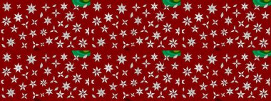 Kırmızı renklerde çiçek desenli çizimler, el yapımı papatyalar, papatyalar. Tekrar eden çiçek arkaplanı, zarif kırmızı çiçek duvar kağıdı.