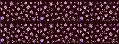 Çiçek desenli eskiz. Gömlek baskısı için çiçek boyası. Kahverengi renkte çiçekler.