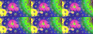 Çiçekler suluboya eskiz deseni. Raster Stili kumaş deseni.