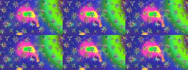 Nazikçe, güzel çiçek arkaplanı. Çiçekli karalama şeklinde Raster çiçek deseni. Mavi renkte çiçekler.