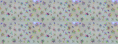 Taşralı şıklığı. Küçük yabani çiçeklerdeki halk modelini çiz. Tekstil, duvar kâğıdı, kapaklar, yüzey, baskı, hediye paketi, hatıra defteri, dekupaj. Liberty style millefleurs.