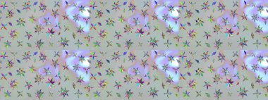 Suluboya çizim kalıbı. Suluboya tarzında gri renkli çiçekler. Çiçek izi.